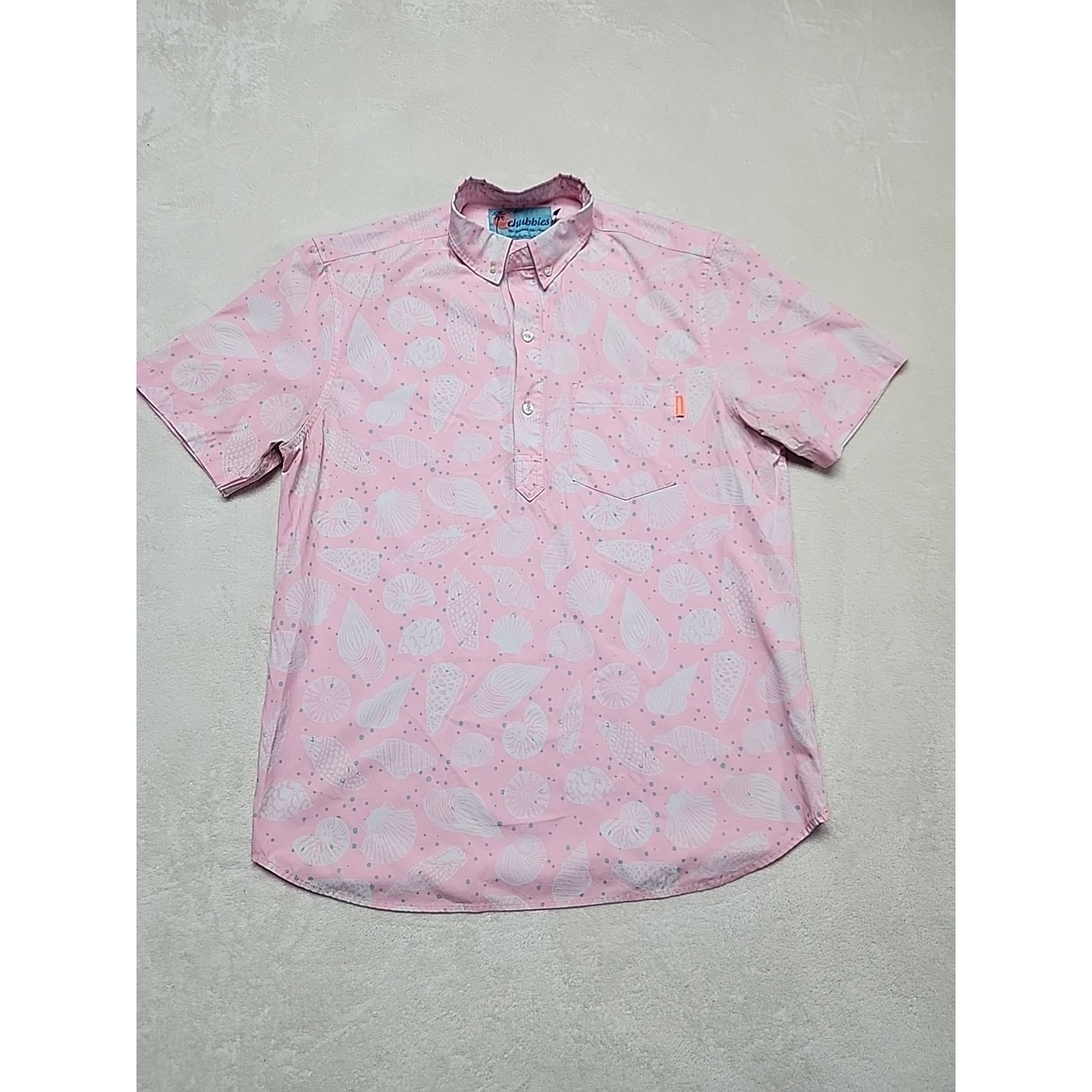 Chubbies Polo Golf Performance Shirt Colorful Tropical Size Large Msrp $59